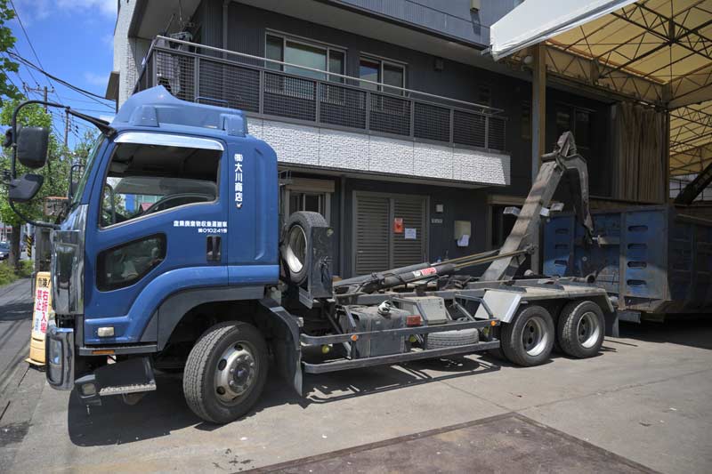 脱着式コンテナ車