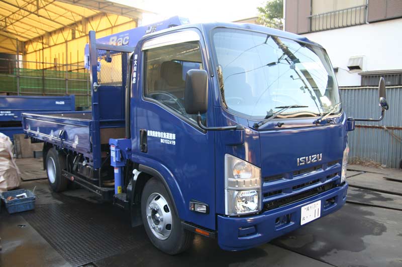 2.9t吊移動式クレーン車（ユニック車）